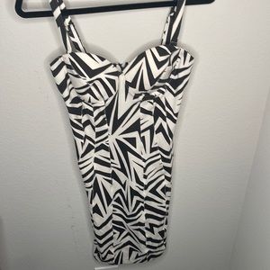 Kardashian Kollection zebra cocktail dress